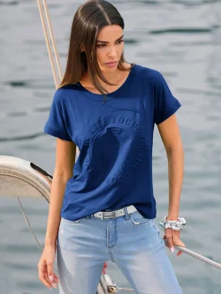 Rick Cardona T-Shirts<T-shirt à manches courtes imprimé à effet 3d