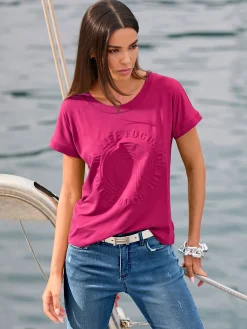 Rick Cardona T-Shirts<T-shirt à manches courtes imprimé à effet 3d