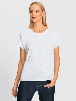 Rick Cardona T-Shirts<T-shirt à manches courtes imprimé à effet 3d