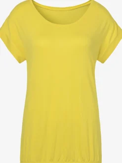 Vivance T-Shirts<T-shirt à manches courtes large bordure à la finition des manches