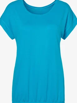 Vivance T-Shirts<T-shirt à manches courtes large bordure à la finition des manches