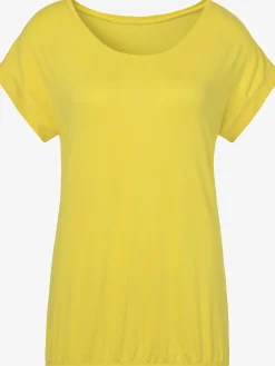 Vivance T-Shirts<T-shirt à manches courtes large bordure à la finition des manches