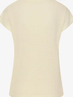 Vivance T-Shirts<T-shirt à manches courtes matière gaufrée légèrement transparente