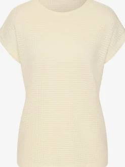 Vivance T-Shirts<T-shirt à manches courtes matière gaufrée légèrement transparente