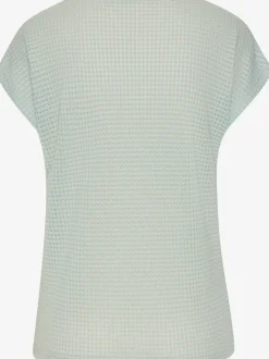 Vivance T-Shirts<T-shirt à manches courtes matière gaufrée légèrement transparente