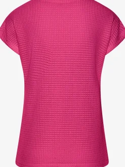 Vivance T-Shirts<T-shirt à manches courtes matière gaufrée légèrement transparente