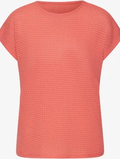 Vivance T-Shirts<T-shirt à manches courtes matière gaufrée légèrement transparente