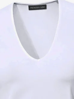 Ashley Brooke T-Shirts<T-shirt à manches courtes manches mi-longues et encolure en v féminine