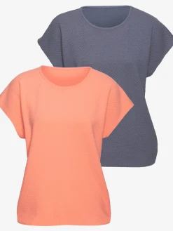 Vivance T-Shirts<T-shirt à manches courtes motif jacquard discret