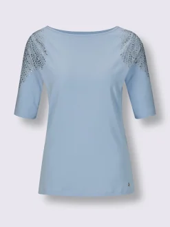 CREATION L PREMIUM Tenues De Cérémonie|T-Shirts<T-shirt à manches courtes mélange coton et lyocell de qualité