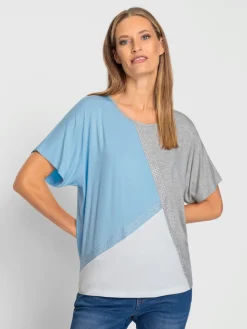 Rick Cardona T-Shirts<T-shirt à manches courtes motif patchwork