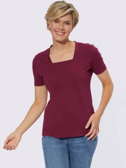 T-Shirts<T-shirt à manches courtes pur coton