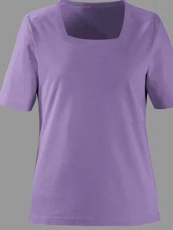 T-Shirts<T-shirt à manches courtes pur coton