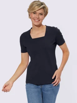 T-Shirts<T-shirt à manches courtes pur coton