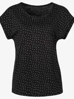 Vivance T-Shirts<T-shirt à manches courtes petits pois pailletés couleur argent