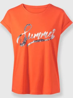 T-Shirts<T-shirt à manches courtes pur coton