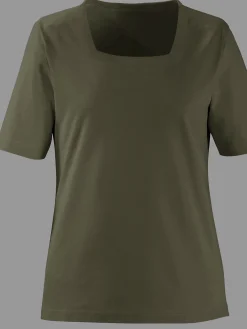 T-Shirts<T-shirt à manches courtes pur coton