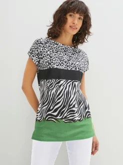 T-Shirts<T-shirt à manches courtes pur coton