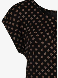 LASCANA T-Shirts<T-shirt à manches courtes plis tendance à l'encolure