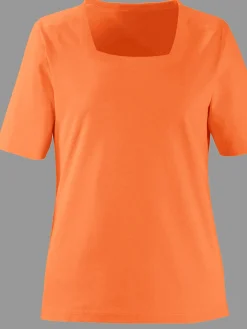 T-Shirts<T-shirt à manches courtes pur coton