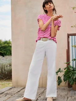 T-Shirts|Jeans<T-shirt à manches courtes pur coton