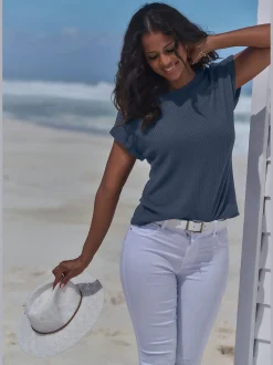 Vivance T-Shirts<T-shirt à manches courtes qualité piqué ultra-douce