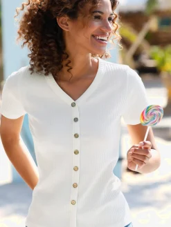 Collection L T-Shirts<T-shirt à manches courtes qualité viscose extensible souple