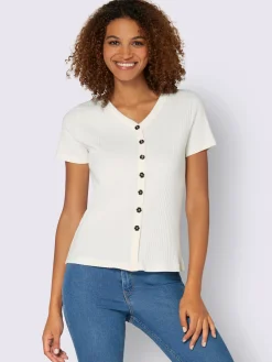 Collection L T-Shirts<T-shirt à manches courtes qualité viscose extensible souple