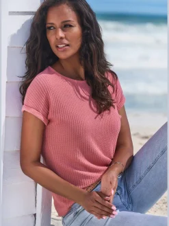 Vivance T-Shirts<T-shirt à manches courtes qualité piqué ultra-douce