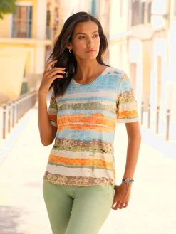 Collection L T-Shirts<T-shirt à manches courtes qualité viscose douce