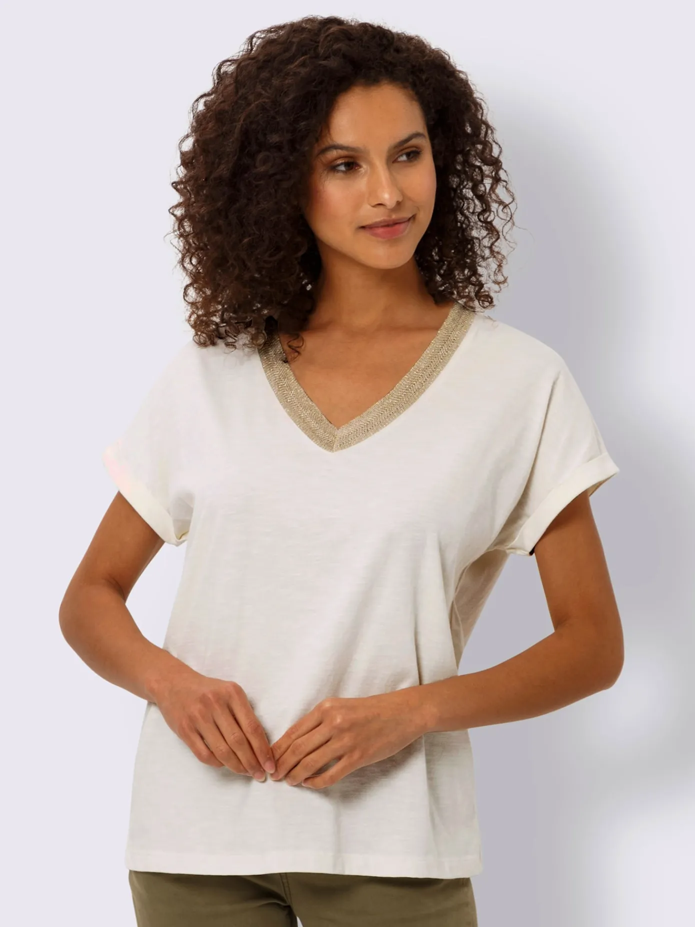 Linea Tesini T-Shirts<T-shirt à manches courtes ruban à l'encolure