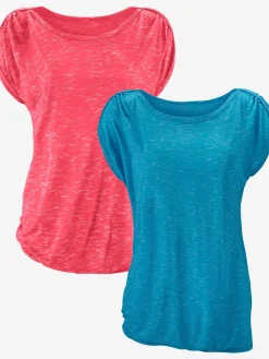 LASCANA T-Shirts<T-shirt à manches courtes superbes fronces aux épaules