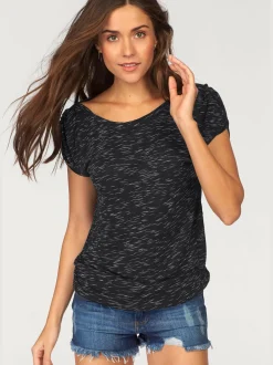 LASCANA T-Shirts<T-shirt à manches courtes superbes fronces aux épaules