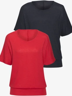 Vivance T-Shirts<T-shirt à manches courtes tricot fin particulièrement doux