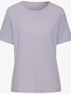 Vivance T-Shirts<T-shirt à manches courtes tricot fin ajouré