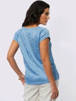 Creation L Tenues De Cérémonie|T-Shirts<T-shirt à manches courtes tissu structuré de qualité