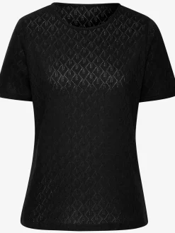 Vivance T-Shirts<T-shirt à manches courtes tricot fin ajouré