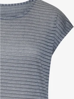 Vivance T-Shirts<T-shirt à manches courtes tricot jacquard léger à rayures