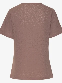 Vivance T-Shirts<T-shirt à manches courtes tricot fin ajouré