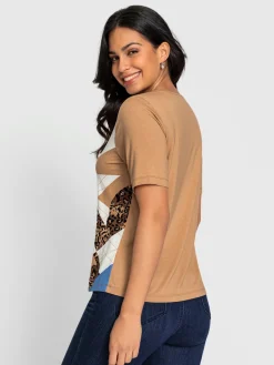 T-Shirts<T-shirt à manches courtes viscose