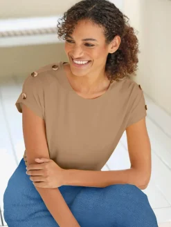 Collection L T-Shirts<T-shirt à manches courtes viscose