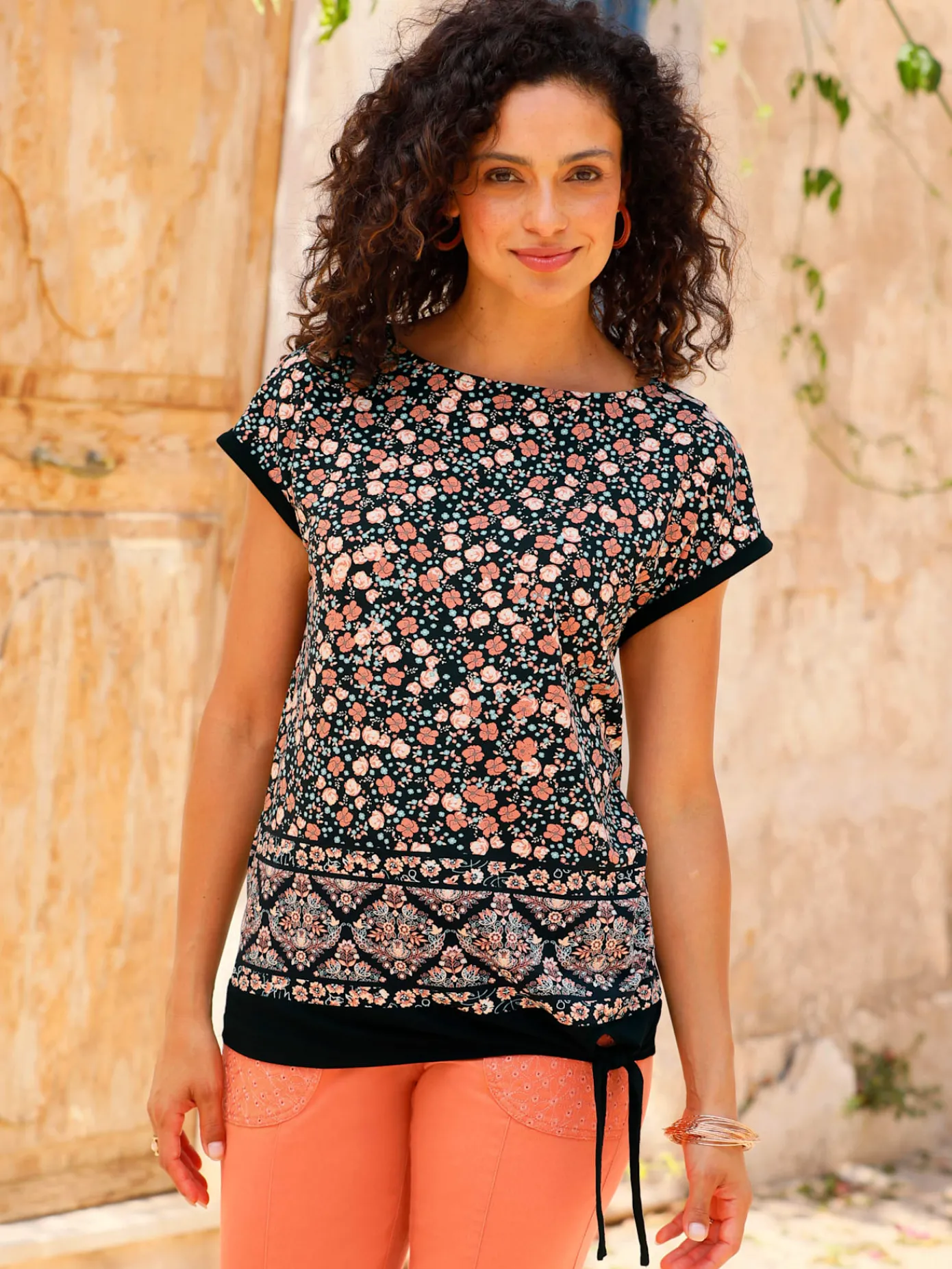 T-Shirts<T-shirt à manches courtes viscose (ecovero)