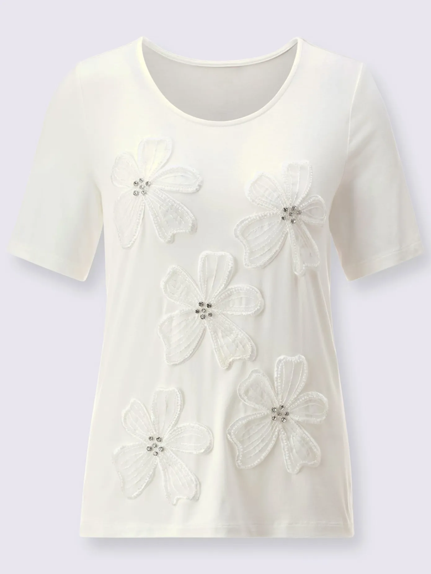 Creation L T-Shirts<T-shirt à manches courtes viscose