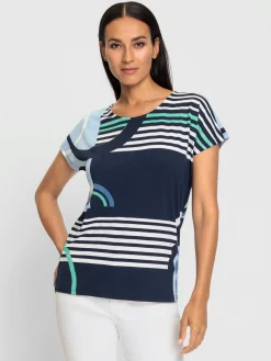 Rick Cardona T-Shirts<T-shirt à manches courtes viscose douce et fluide