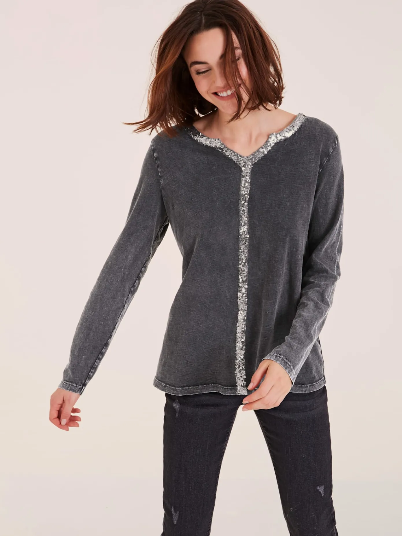 Mandarin T-Shirts<T-shirt à manches longues