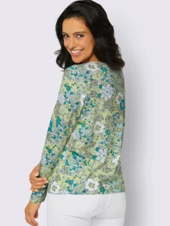 T-Shirts<T-shirt à manches longues 50% coton et 50% modal