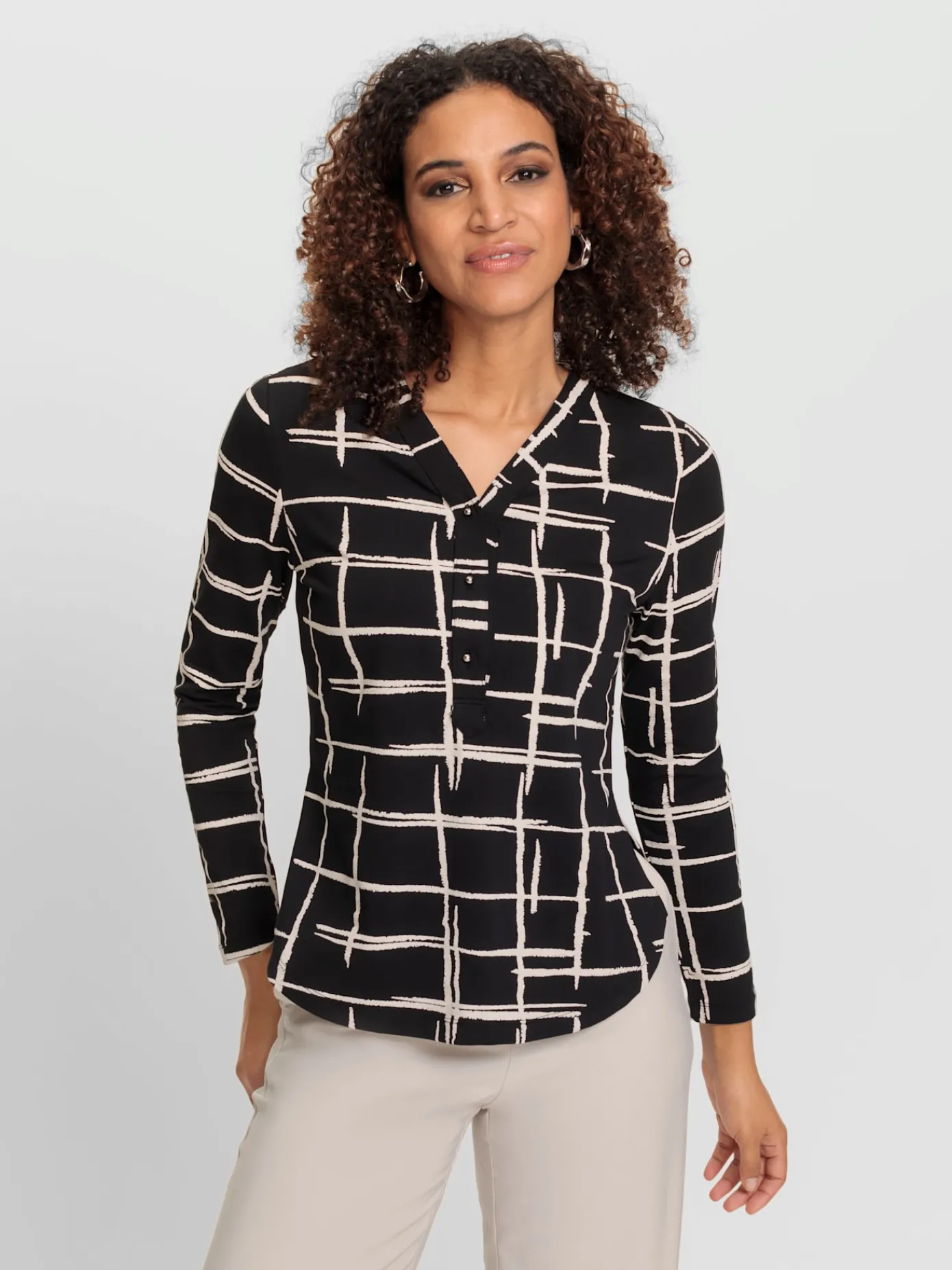 T-Shirts<T-shirt à manches longues 95% coton