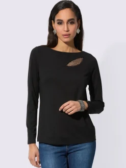 Creation L T-Shirts<T-shirt à manches longues avec viscose (ecovero)