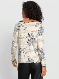 T-Shirts<T-shirt à manches longues avec viscose (ecovero)