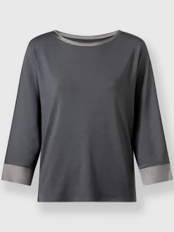 Rick Cardona T-Shirts<T-shirt à manches longues bords ouverts modernes